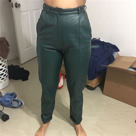 Forest Green Leather Pants: Eco-friendly Fashion Statement